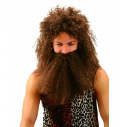 Peruka Jaskiniowiec z brodą 86396
