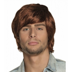 Peruka Brąz krótka 86388