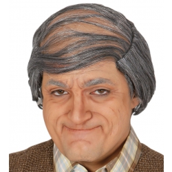 Peruka z łysiną siwa 04702