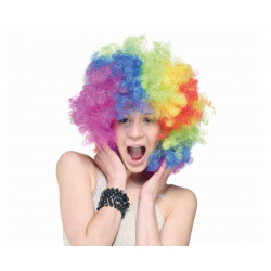 Peruka afro tęczowe 67968