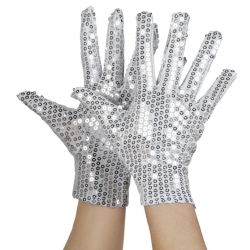 Rękawiczki Cekinowe krótkie 03073