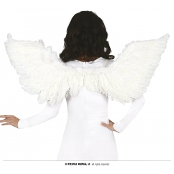 Skrzydła białe z piór 66x35 cm 16981