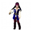Strój Pirat z Karaibów 130/140 cm 64369  koszula z kamizelką, spodnie, pas, opaska, cholewki