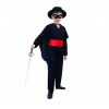 Strój Zorro 110/116 cm 64416  bluza z pasem, peleryna, spodnie, maska