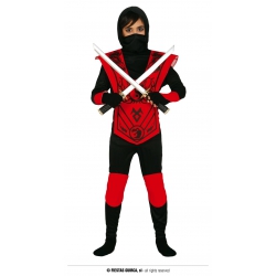 Strój Ninja czerwony 3-4 lata 83256