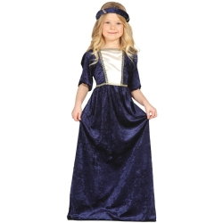 Strój Princess niebieska  5-6 lat 85597