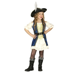Strój Piratka niebieska 10-12 lat 83343