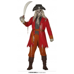 Strój pirat widmo M 48/50 88350 czapka,  szalik, pasek, kurtka, spodnie