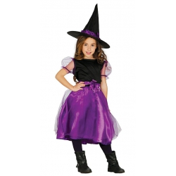 Strój Czarownica fiolet  7-9 lat 85772