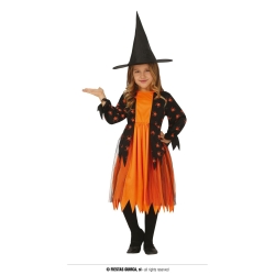 Strój Czarownica w pająki  5-6 lat 77047
