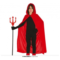 Peleryna z kapturem 100 cm 18290 czerwona