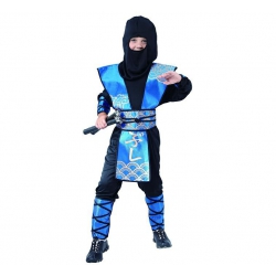 Strój Ninja Niebieski 120/130 cm  64399