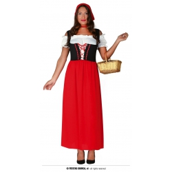 Strój Czerwony Kapturek XL 88110