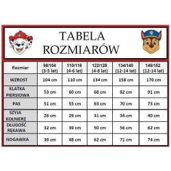 Strój Rubble 4-6 lat 03016