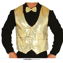 Kamizelka Cekinowa złota 17354