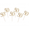 Pikery 50 złoty brokat 6 szt. 13813