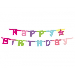 Girlanda HB różowa 68785