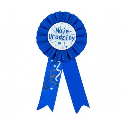 Kotylion moje urodziny niebieski 62807