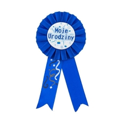 Kotylion moje urodziny niebieski 62807