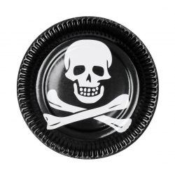 Talerzyki i kubeczki pirackie 74167