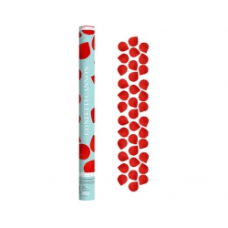 Konfetti strzelające 60 cm 65504 płatki róż czerwone