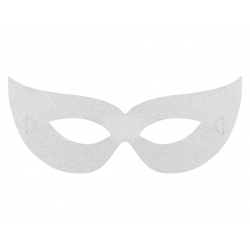 Maseczka Brokatowa srebrna 4 szt. 12549