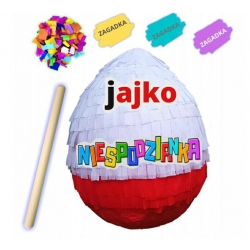 Piniata Jajko Niespodzianka 00153 wysokość 30 cm, obwód 75 cm