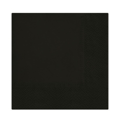 Serwetki 33x33 cm czarne 20 szt. 99957