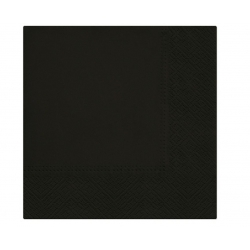 Serwetki 33x33 cm czarne 20 szt. 99957