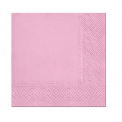 Serwetki 33x33 cm różowe 20 szt. 72021