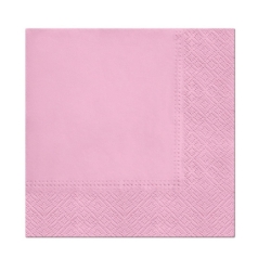 Serwetki 33x33 cm różowe 20 szt. 72021