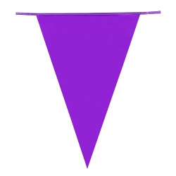 Flagi trójkąty 74759 fioletowe
