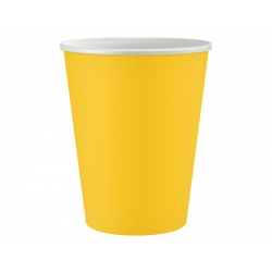 Talerzyki i kubeczki Żółte 15666