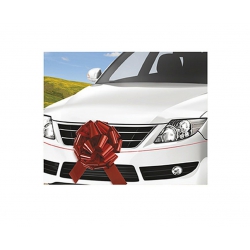 Kokarda ozdobna czerwona 46 cm 63603