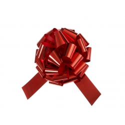 Kokarda ozdobna czerwona 46 cm 63603