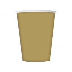 Talerzyki i kubeczki złoty mat 00580