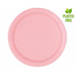 Talerzyki i kubeczki różowe 00515