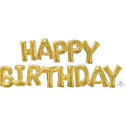 Napis foliowy złoty 60999 happy birthday