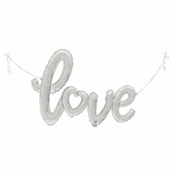 Napis foliowy 57204 napis love srebrny 119 cm