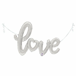 Napis foliowy 57204 napis love srebrny 119 cm