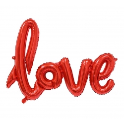 Napis foliowy 35529 napis love czerwone 68 cm