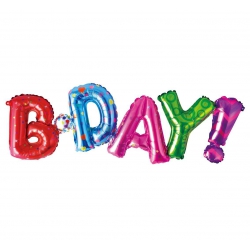 Napis foliowy 09634 b.day 80 cm